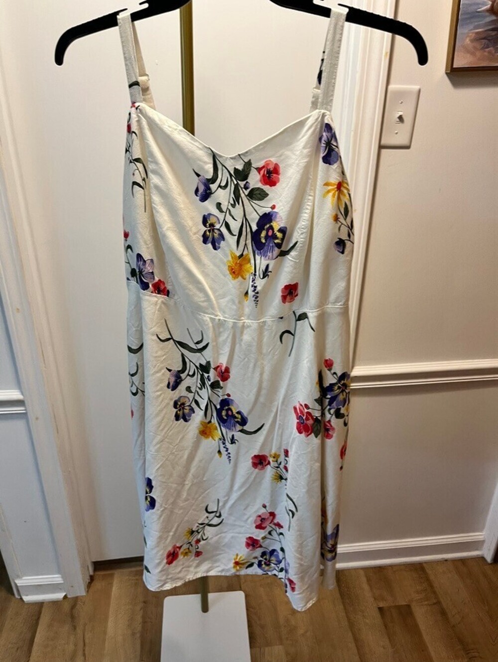 Floral White Adjustable Strap Summer Dress - Fresh & Breezy Vibes! Old Navy 2X
